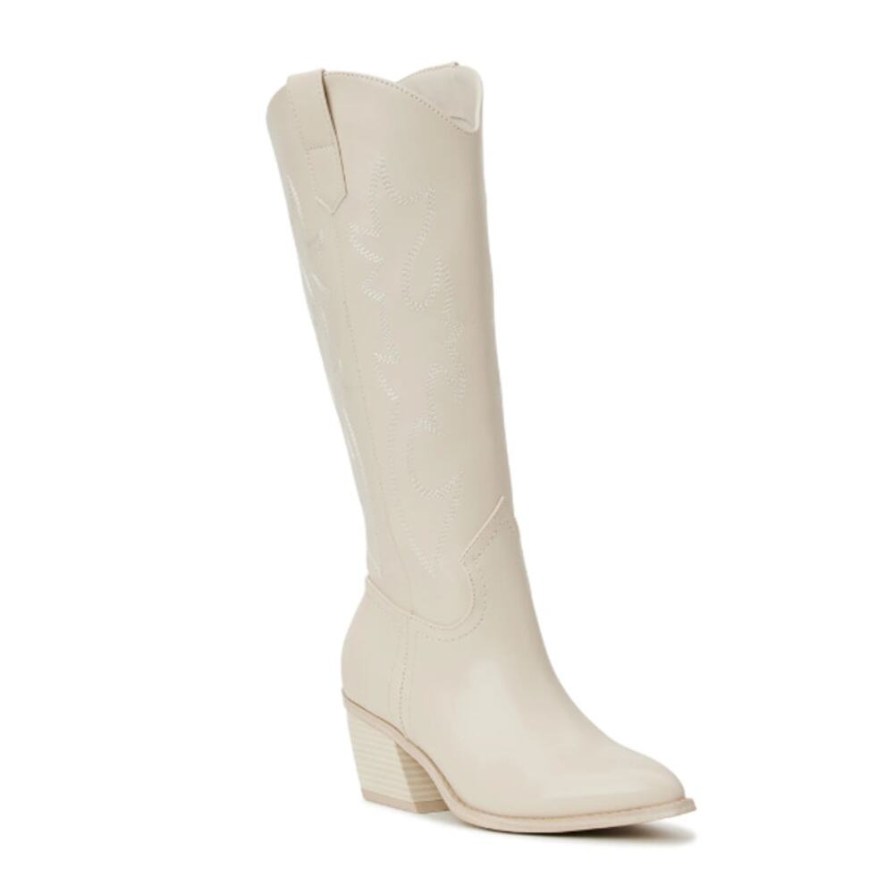 Madden NYC New Womens Redford White Cowboy, Western Boots Size 8